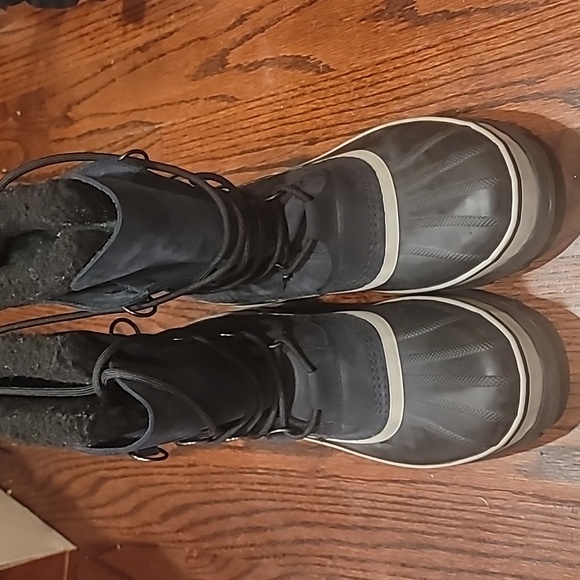 SOREL MENS CARIBOU SNOW BOOT  BLACK 9 - Picture 4 of 11